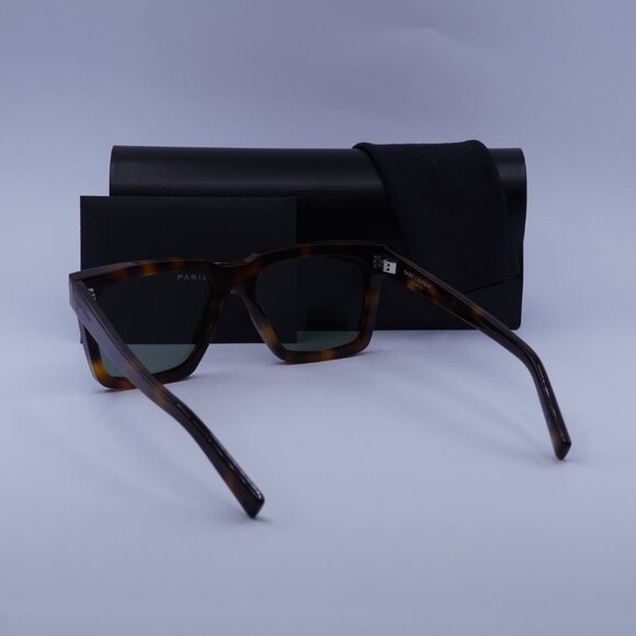 Saint Laurent SL610 003 Square Sunglasses - Havana/Green - Picture 4 of 10